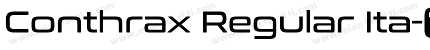 Conthrax Regular Ita字体转换